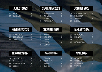 Calendario Inter 2023-2024